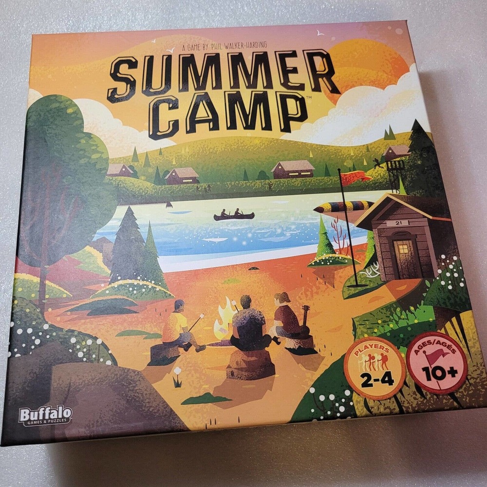 SUMMER CAMP -Campy Family Fun Board Game By Buffalo NEW/SEALED